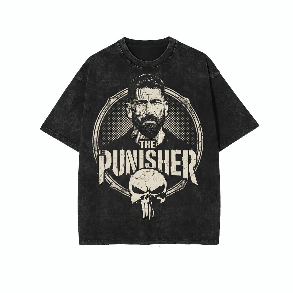 Oversized Castle Skull Ears Graphic Top, Disneyworld Vacation Streetwear Apparel, Retro Theme Park Trip Outfit for Him, Unisex