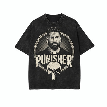 Oversized Castle Skull Ears Graphic Top, Disneyworld Vacation Streetwear Apparel, Retro Theme Park Trip Outfit for Him, Unisex