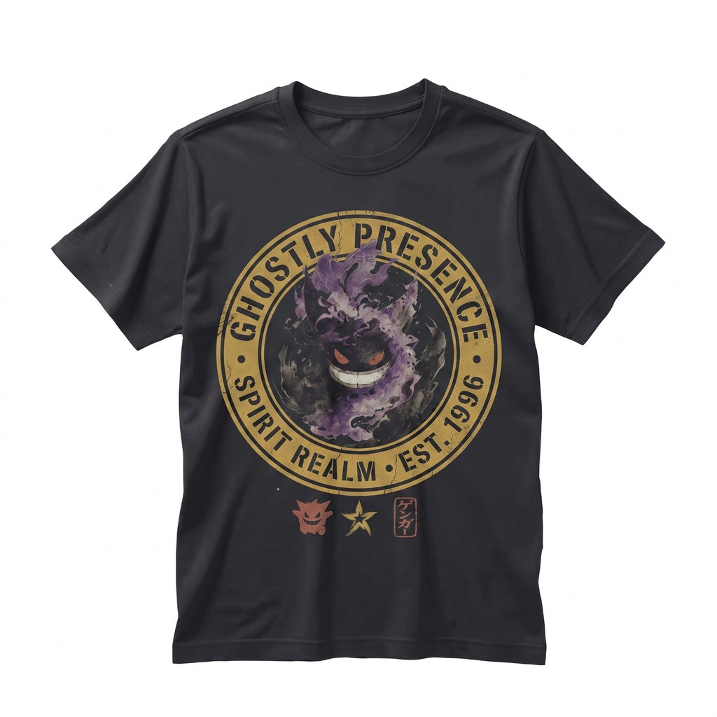 Gengar Ghost Face Graphic Anime Aesthetic Kawaii Gamer Fan Gift Unisex TShirt