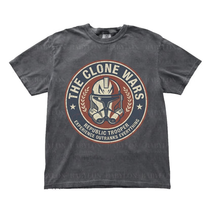 Vintage Captain Rex Graphic 501st Legion Clone Trooper Commander Sci-Fi Fan Apparel Unisex TShirt