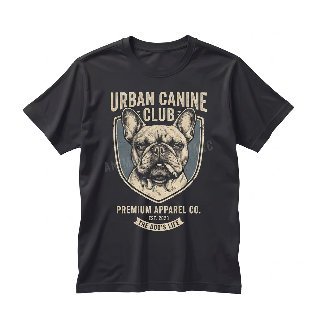 Smoking French Bulldog Graphic Vintage Y2K Grunge Funny Dog Face Pet Lover Gift Unisex TShirt