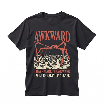 I Have Made It Awkward Vintage Japanese Spider Crab Graphic Apparel Retro Marine Crustacean Humor Print Cotton Unisex TShirt