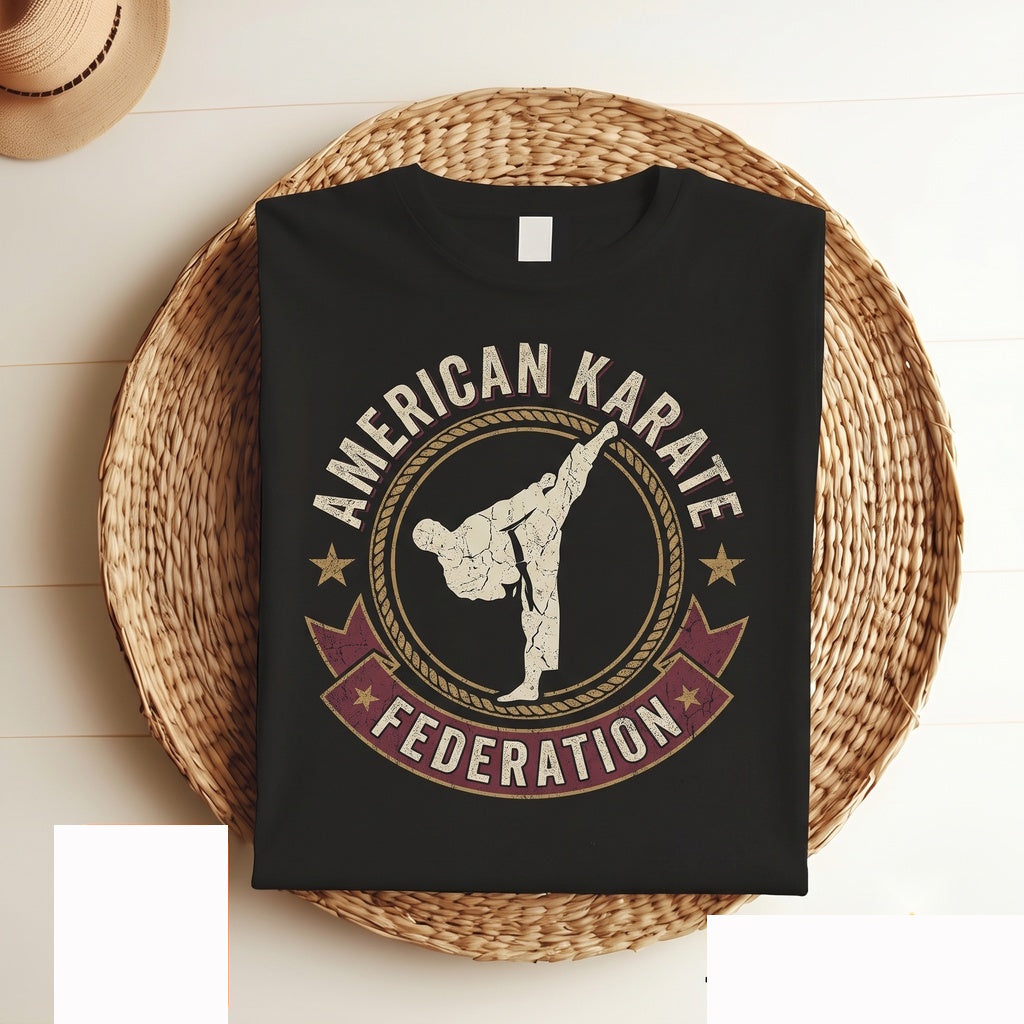 American Flag Japanese Samurai Ninja Karate Martial Arts Fighter Combat Training Heritage Dojo Warrior Apparel Gift Unisex TShirt