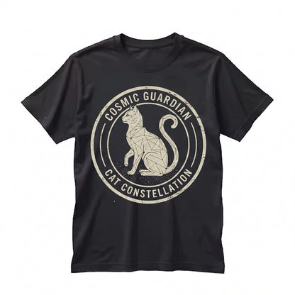 Celestial Cat Constellation Night Sky Graphic Unisex TShirt