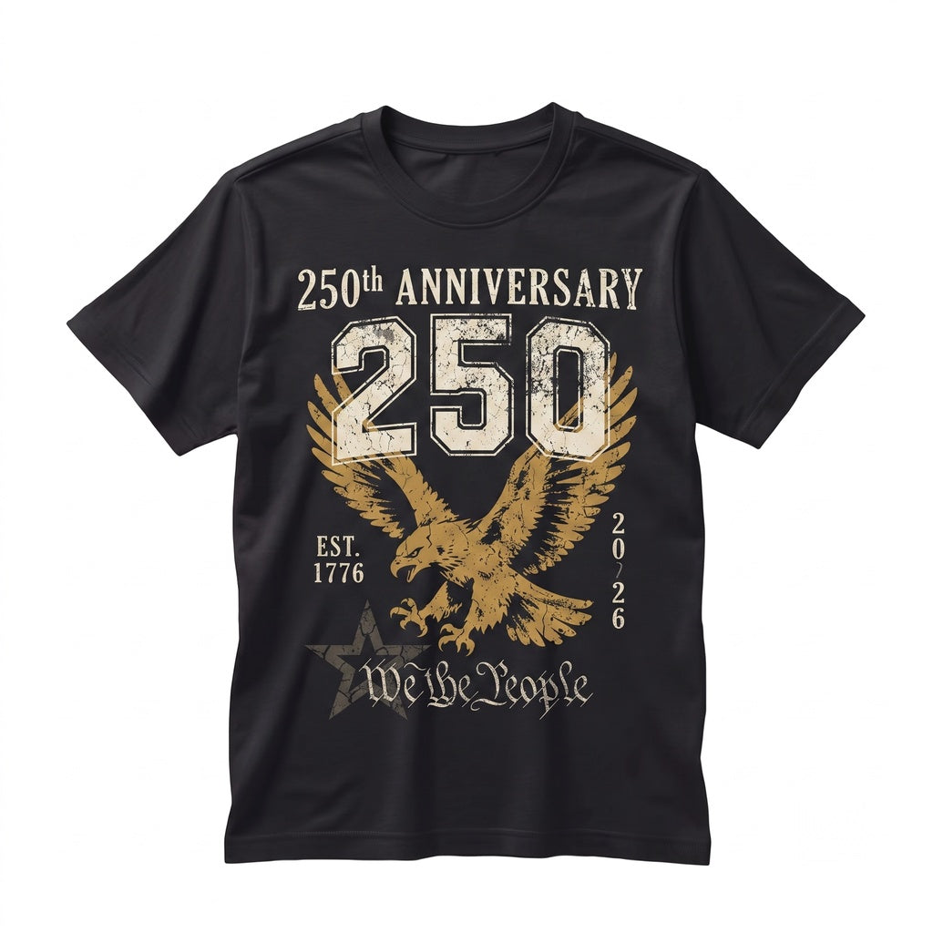 America 250th Anniversary Patriotic Eagle We The People 4th of July Freedom Unisex TShirt
