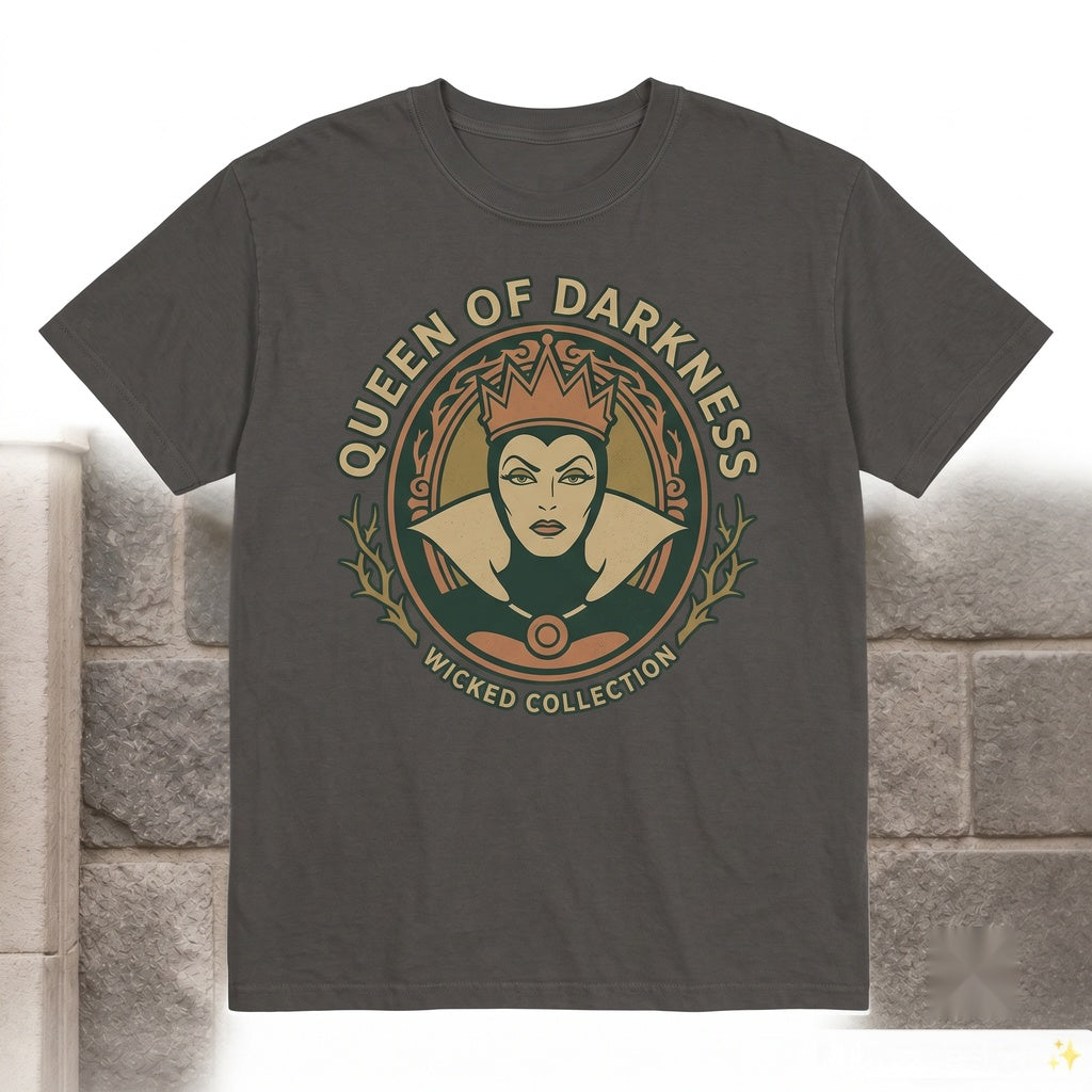 Vintage Evil Queen Graphic Villains Theme Park Vacation Apparel Unisex TShirt
