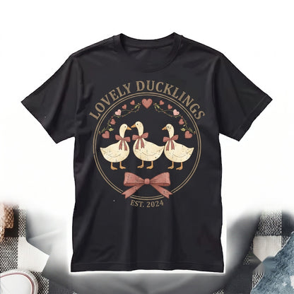 Just a Love Goose Funny Valentine Cute Silly Animal Lover Romantic February 14th Holiday Graphic Unisex TShirt