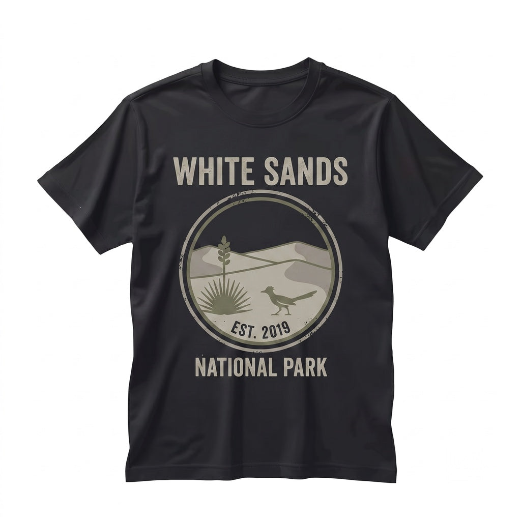 Vintage White Sands National Park New Mexico Desert Retro Hiking Nature Graphic Gift Unisex TShirt