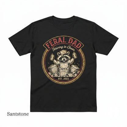 Funny Dad Feral Club Raccoon Fathers Day Gift Birthday Men Unisex TShirt