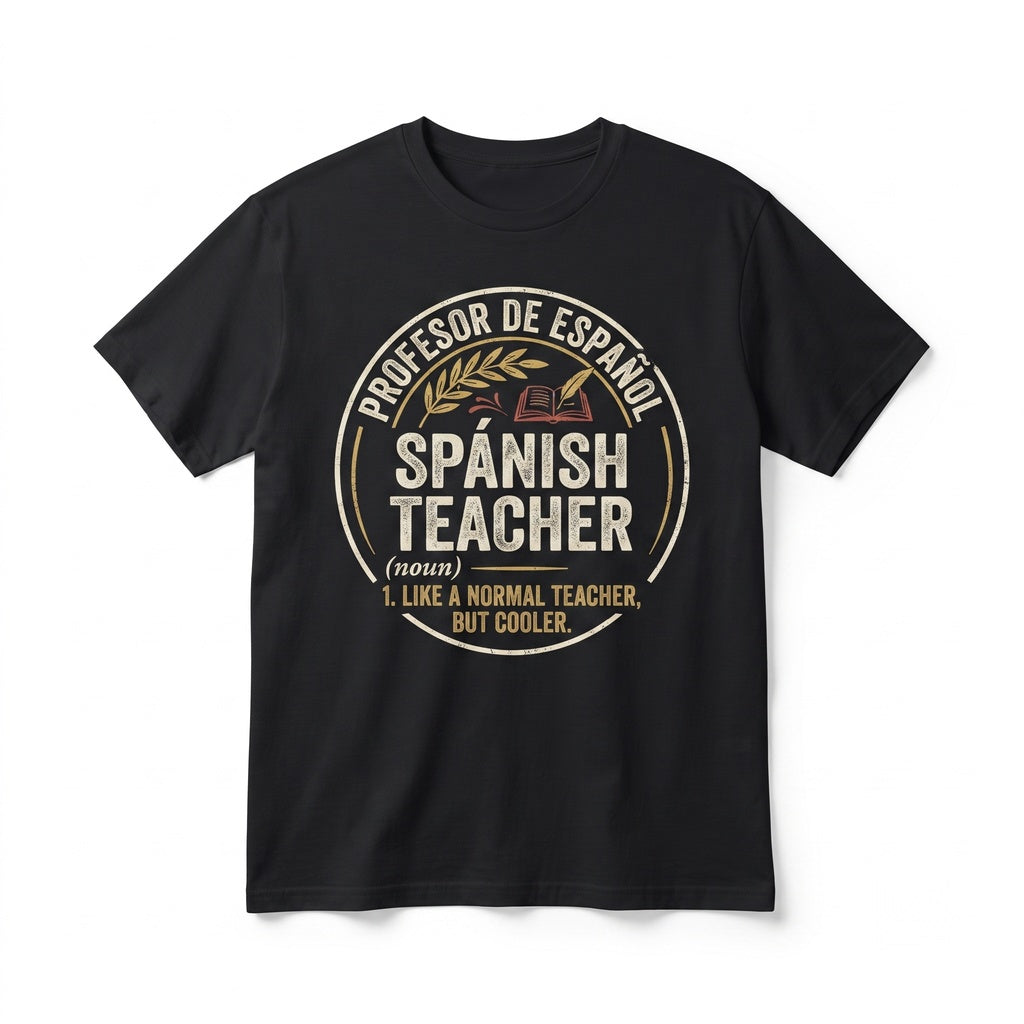 Funny Spanish Teacher Definition Apparel Educator Gift Unisex TShirt