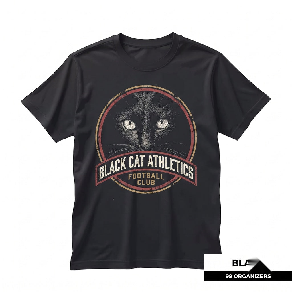 Vintage Black Cat Portrait Graphic Retro Pet Lover Unisex TShirt