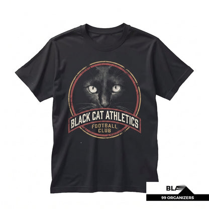 Vintage Black Cat Portrait Graphic Retro Pet Lover Unisex TShirt