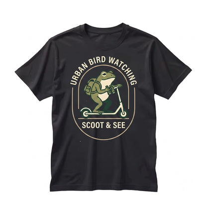 Funny Frog Birdwatching Graphic Nature Enthusiast Avian Lover Gift Unisex TShirt