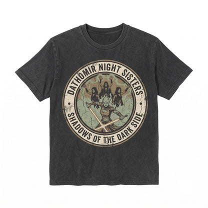 Oversized Asajj Ventress Graphic Apparel Vintage Nightsister Dathomir Dark Side Sci-Fi Unisex TShirt