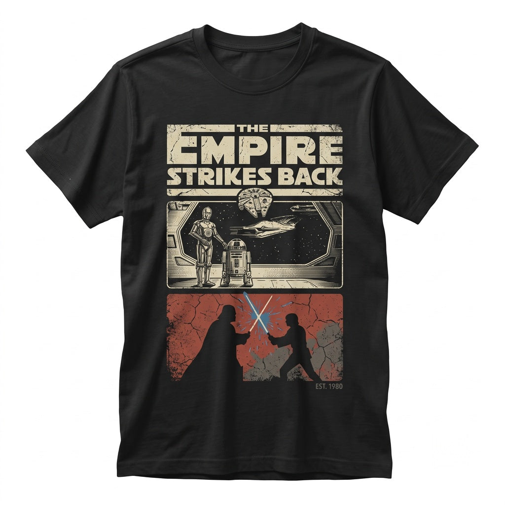 Vintage Sci-Fi Empire Luke Galactic Trip Front Back Print Graphic Oversized Sweatshirt Unisex TShirt