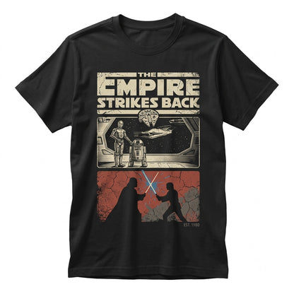 Vintage Sci-Fi Empire Luke Galactic Trip Front Back Print Graphic Oversized Sweatshirt Unisex TShirt