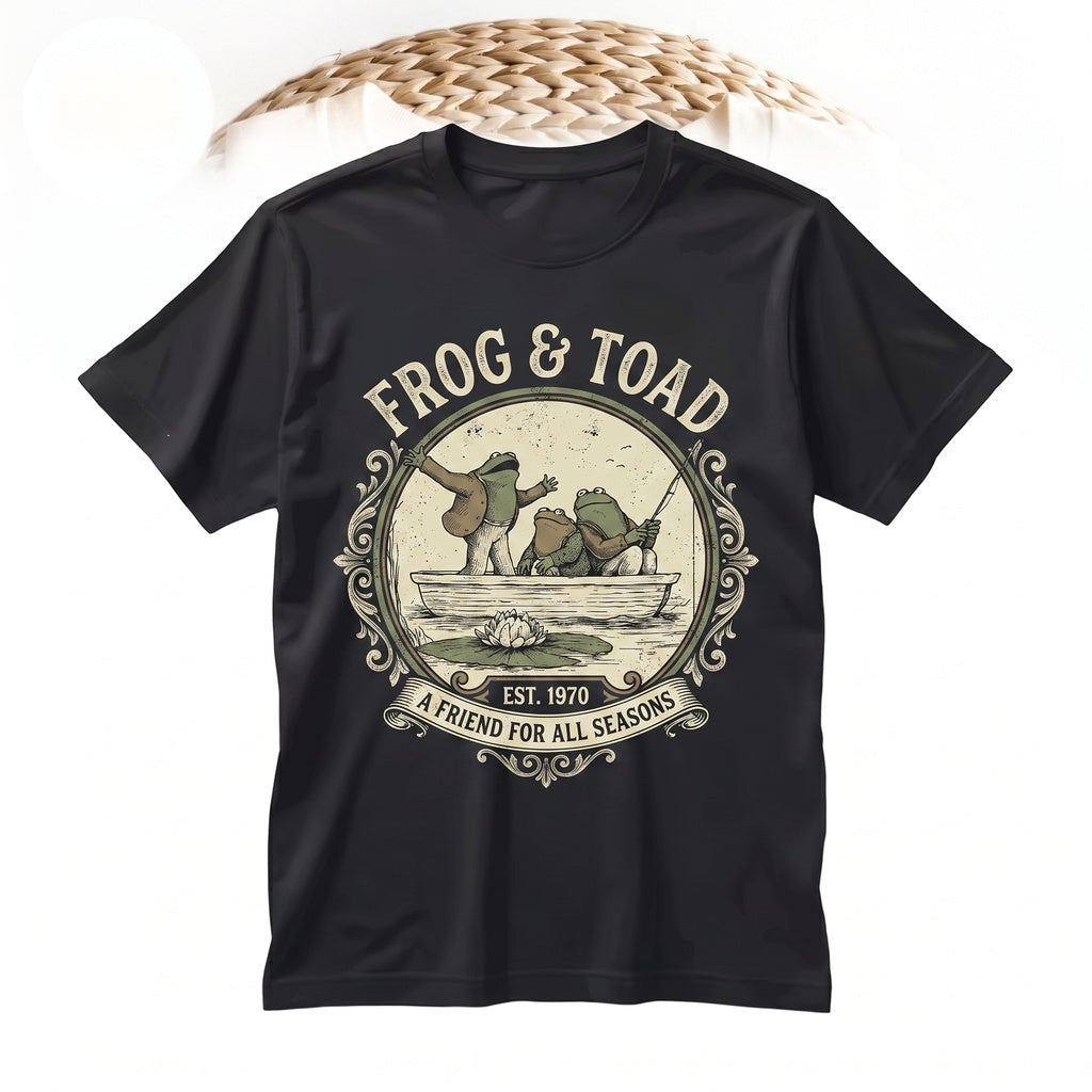 Vintage Frog 90s Graphic Nature Toad Sweatshirt Oversize Cotton Book Lovers Gift Hoodie Unisex TShirt
