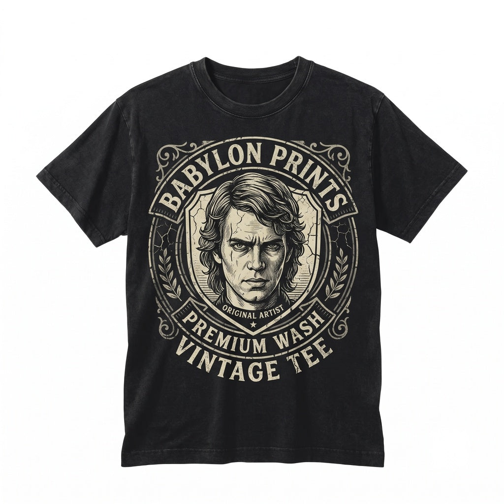Oversized Anakin Skywalker Darth Vader Revenge of the Sith Graphic Sci-Fi Movie Apparel Vintage Fan Gift Unisex TShirt
