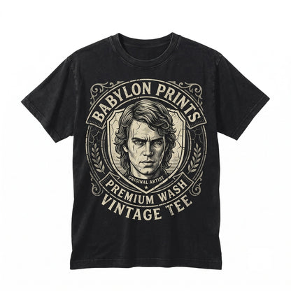 Oversized Anakin Skywalker Darth Vader Revenge of the Sith Graphic Sci-Fi Movie Apparel Vintage Fan Gift Unisex TShirt