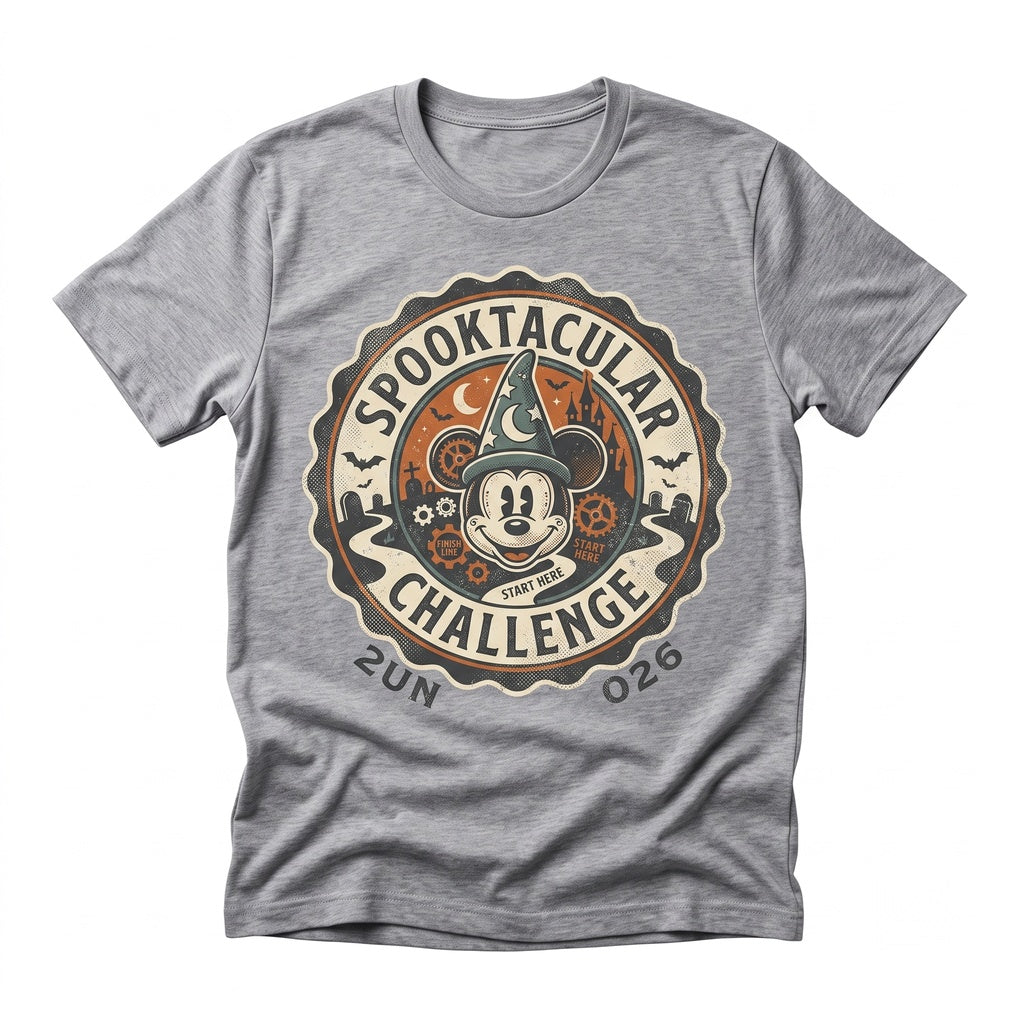 Virtual Spooktacular Challenge Halloween Dig Dash Eternal Waltz Headless Horseman Theme Park Running Matching Unisex TShirt