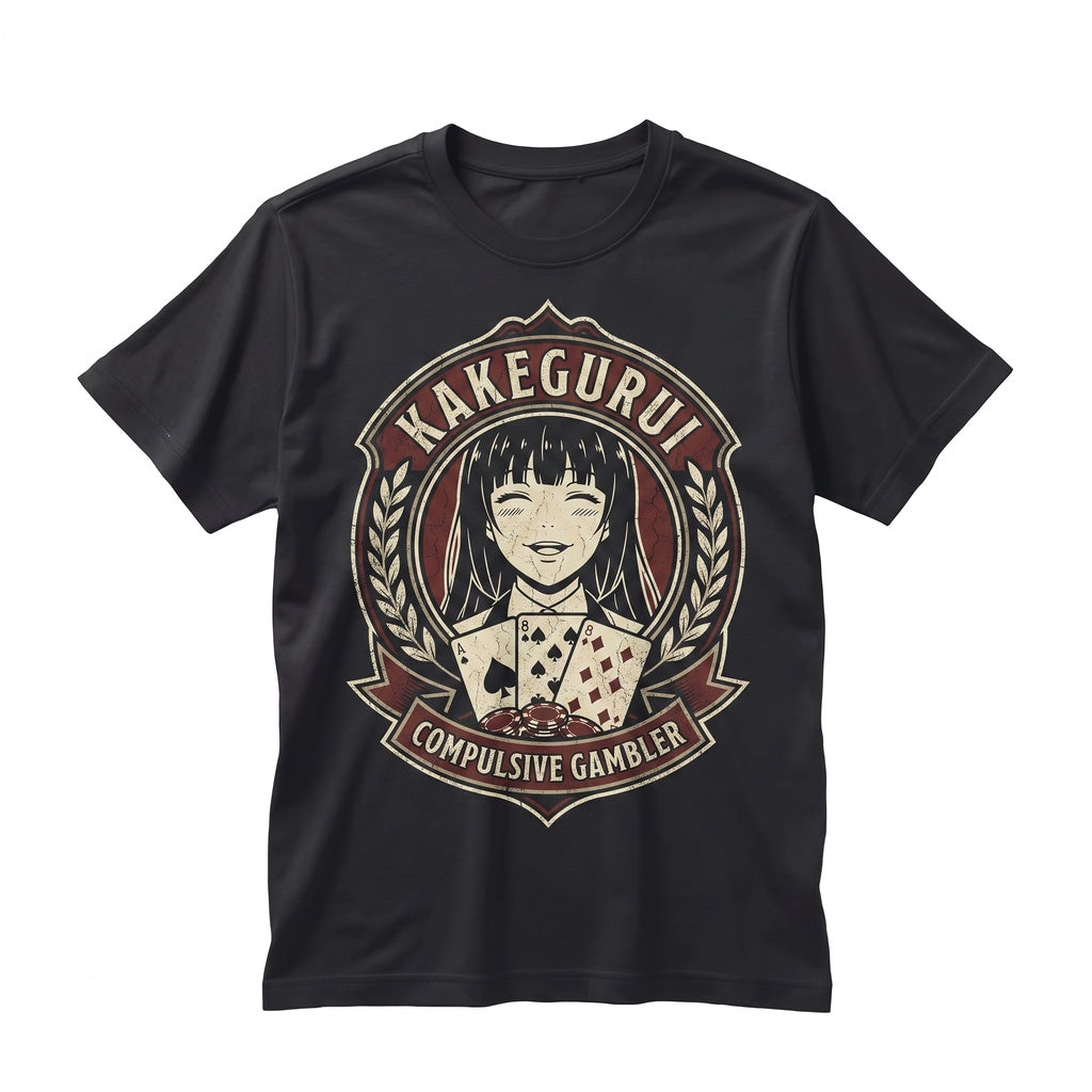 Yumeko Jabami Compulsive Gambler Manga Waifu Japanese Anime Graphic Cotton Casual Wear Unisex TShirt