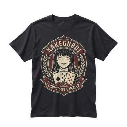Yumeko Jabami Compulsive Gambler Manga Waifu Japanese Anime Graphic Cotton Casual Wear Unisex TShirt
