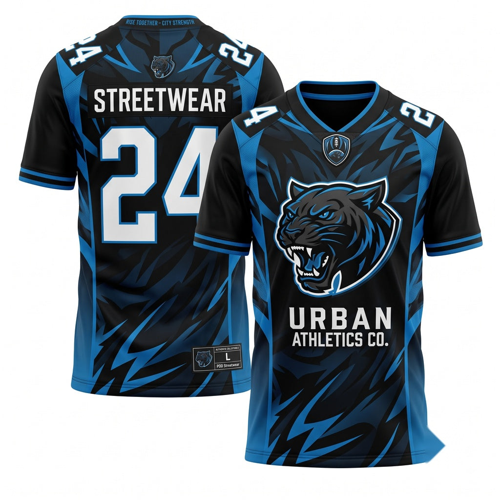 Unisex Game Day Football Fan Jersey - Stitched Breathable Lightweight Athletic Mesh Shirt