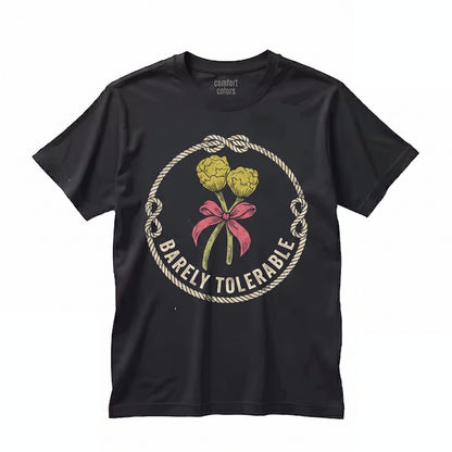 Barely Tolerable Pride And Prejudice Jane Austen Literary Regency Reader Gift Unisex TShirt