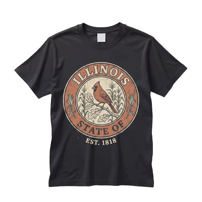 Illinois Football Game Day Vintage College Sports Apparel Unisex TShirt