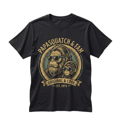 Personalized Papasquatch Like Grandpa Just Way More Squatchy Fathers Day Gift Cool Dad Custom Nickname Unisex TShirt