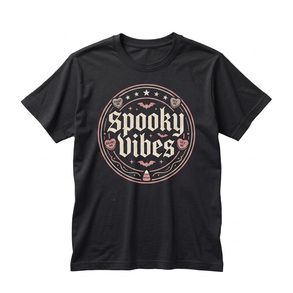 Spooky Valloween Vampire Valentine Bats Candy Hearts Creepy Graphic Apparel Unisex TShirt