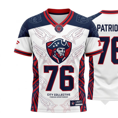 Unisex Athletic Football Fan Jersey - Breathable Lightweight V-Neck Game Day Top