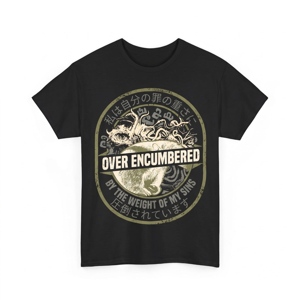 Over Encumbered Anteater Funny RPG Gaming Graphic Heavy Inventory Animal Cotton Short Sleeve Unisex TShirt