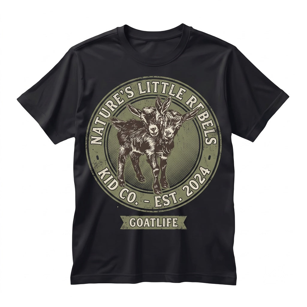 Two Headed Goat Cute Creepy Spooky Halloween Graphic Unisex TShirt