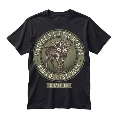 Two Headed Goat Cute Creepy Spooky Halloween Graphic Unisex TShirt