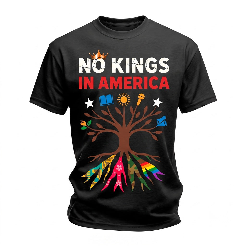 No Faux King Way 8647 Anti Trump Political Activist Rally Resist Fascism Graphic Apparel Unisex TShirt