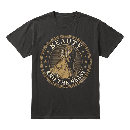 Vintage Beauty and Beast Princess Belle Tale as Old Time Fairy Tale Theme Park Vacation Apparel Unisex TShirt
