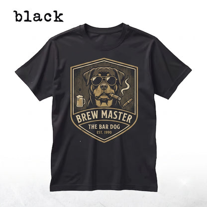 Funny Rottweiler Drinking Beer Meme Dog Mom Dad Lovers Sarcastic Graphic Apparel Gift Unisex TShirt