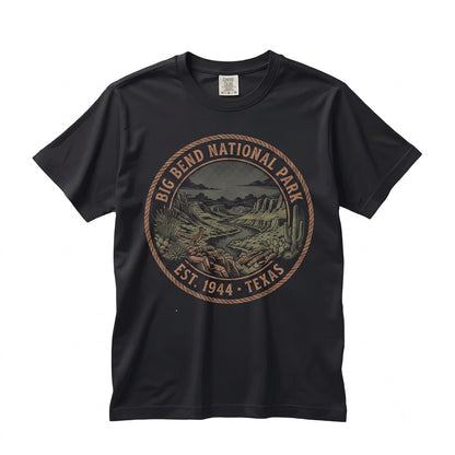 Big Bend National Park Texas Vintage Desert Canyon Landscape Hiking Nature Travel Gift Unisex TShirt