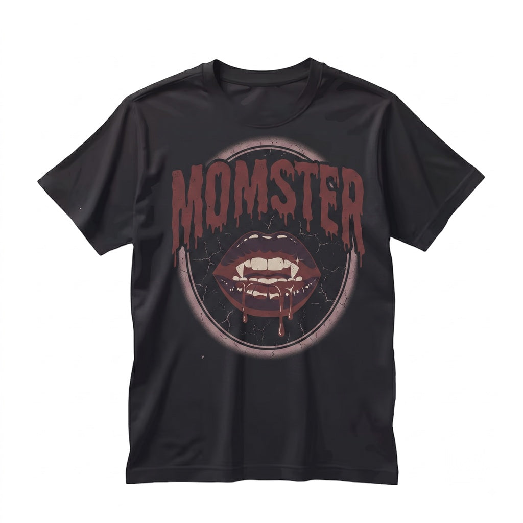 Momster Funny Halloween Spooky Mom Graphic Novelty Top Unisex TShirt