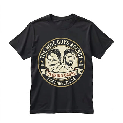 Nice Guys Agency Coffee Mug Funny Retro Movie Ceramic Collectible Apparel Graphic Unisex TShirt