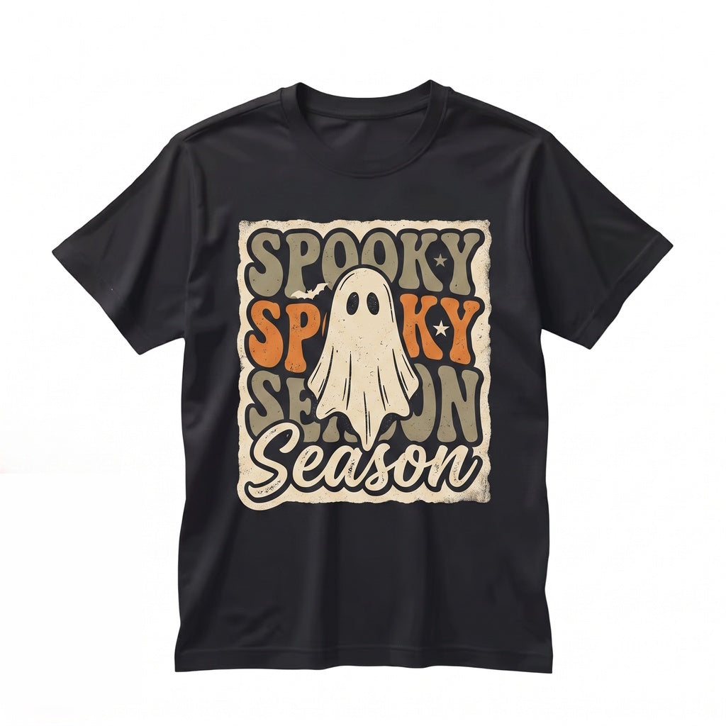 Vintage Checkered Girly Spooky Season Long Sleeve Halloween Gift Unisex TShirt