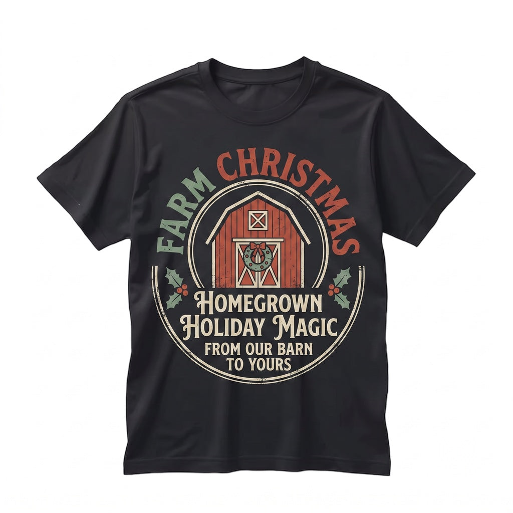 Vintage Christmas Tree Farm Fresh Rustic Cozy Winter Holiday 2026 Gift Unisex TShirt
