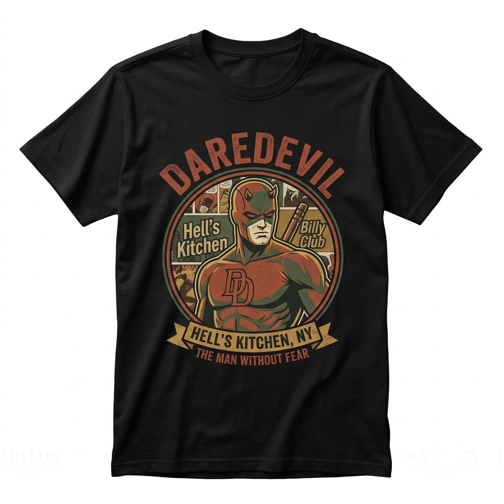 Daredevil Matt Murdock Born Again Comic Retro Fan Gift Family Matching Apparel Unisex TShirt