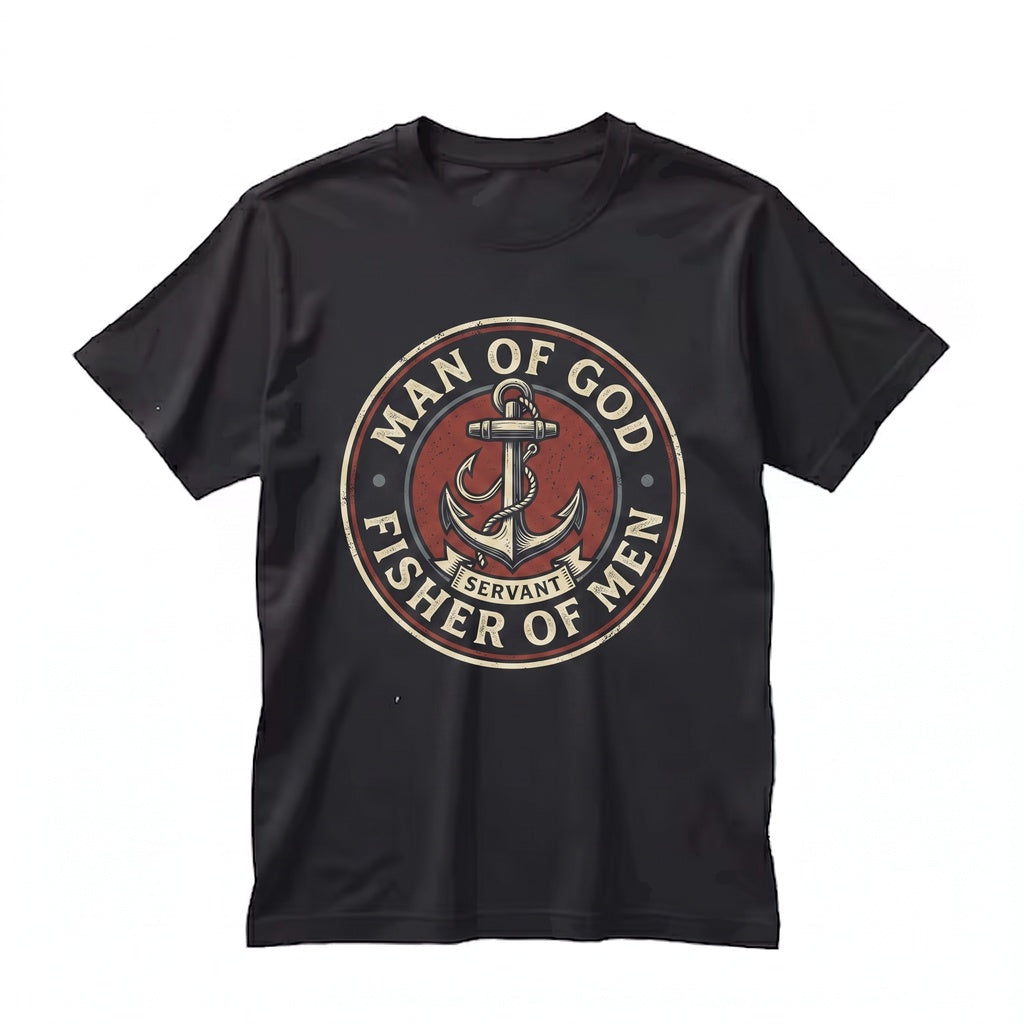 Man of God Christian Faith Religious Bible Verse Graphic Apparel Unisex TShirt