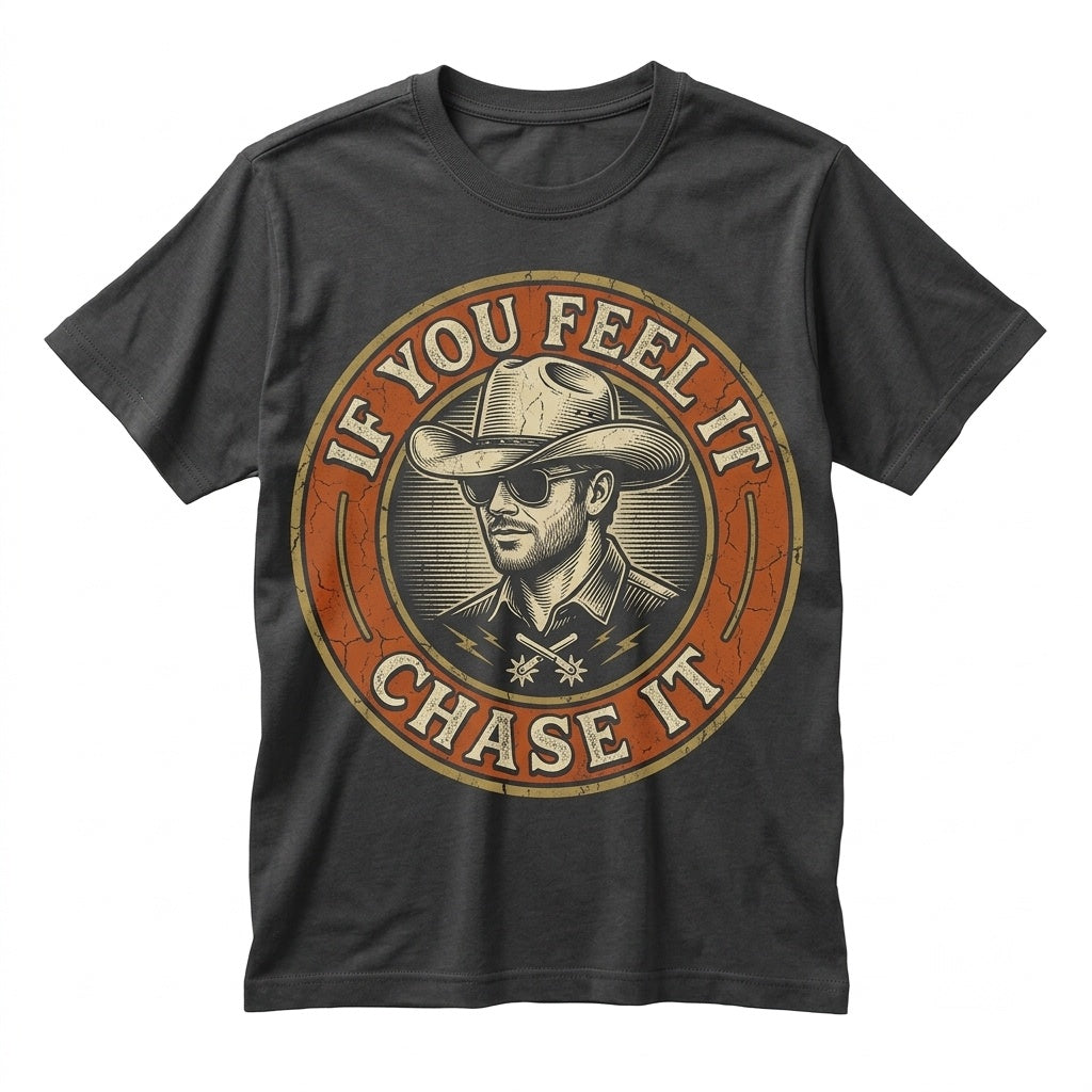 Tyler Owens If You Feel It Chase It Vintage Movie Graphic Top Unisex TShirt