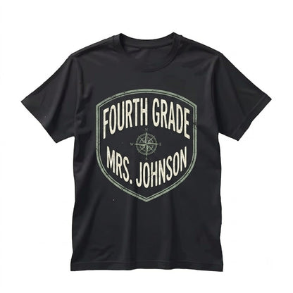 4th Grade Teacher Back to School Custom Appreciation Gift Unisex TShirt