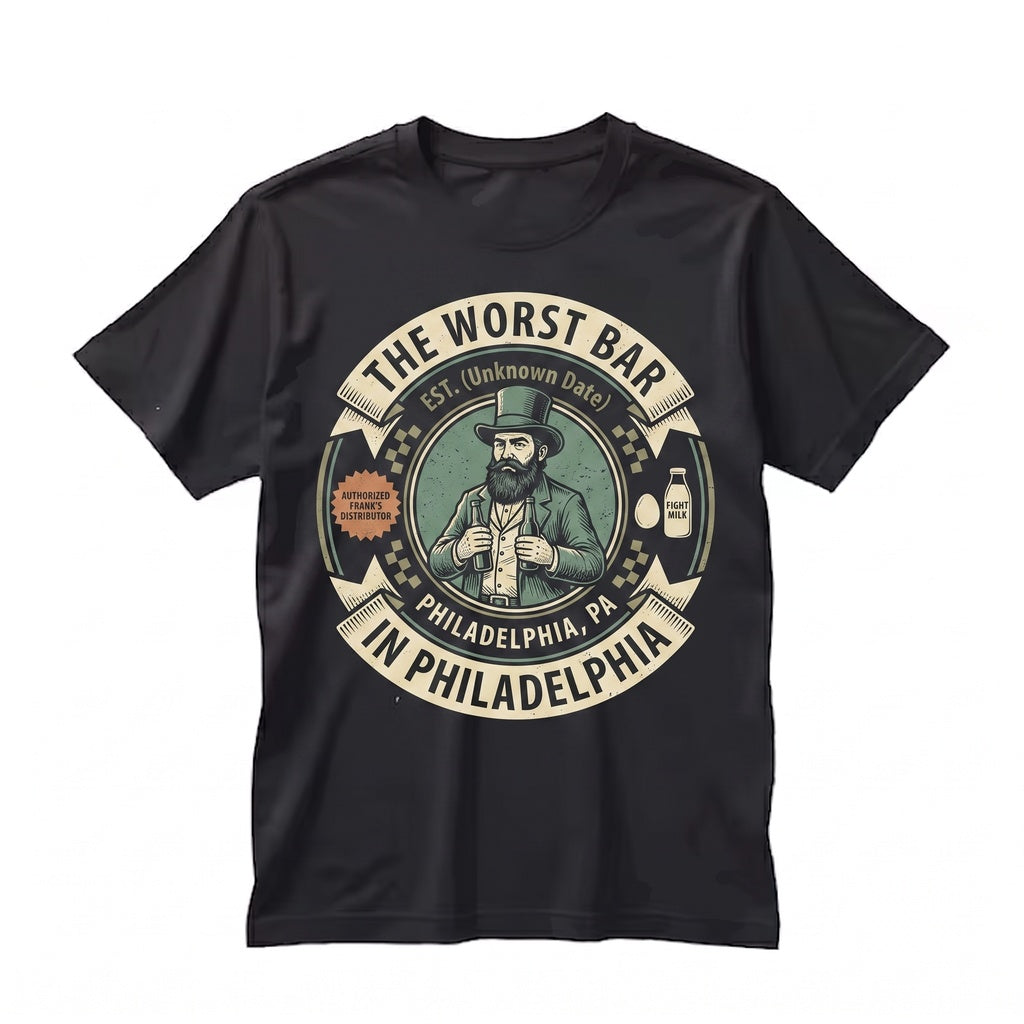 Paddys Irish Pub St. Patricks Day Funny Philadelphia Bar Clover Graphic Vintage Unisex TShirt