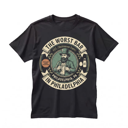 Paddys Irish Pub St. Patricks Day Funny Philadelphia Bar Clover Graphic Vintage Unisex TShirt