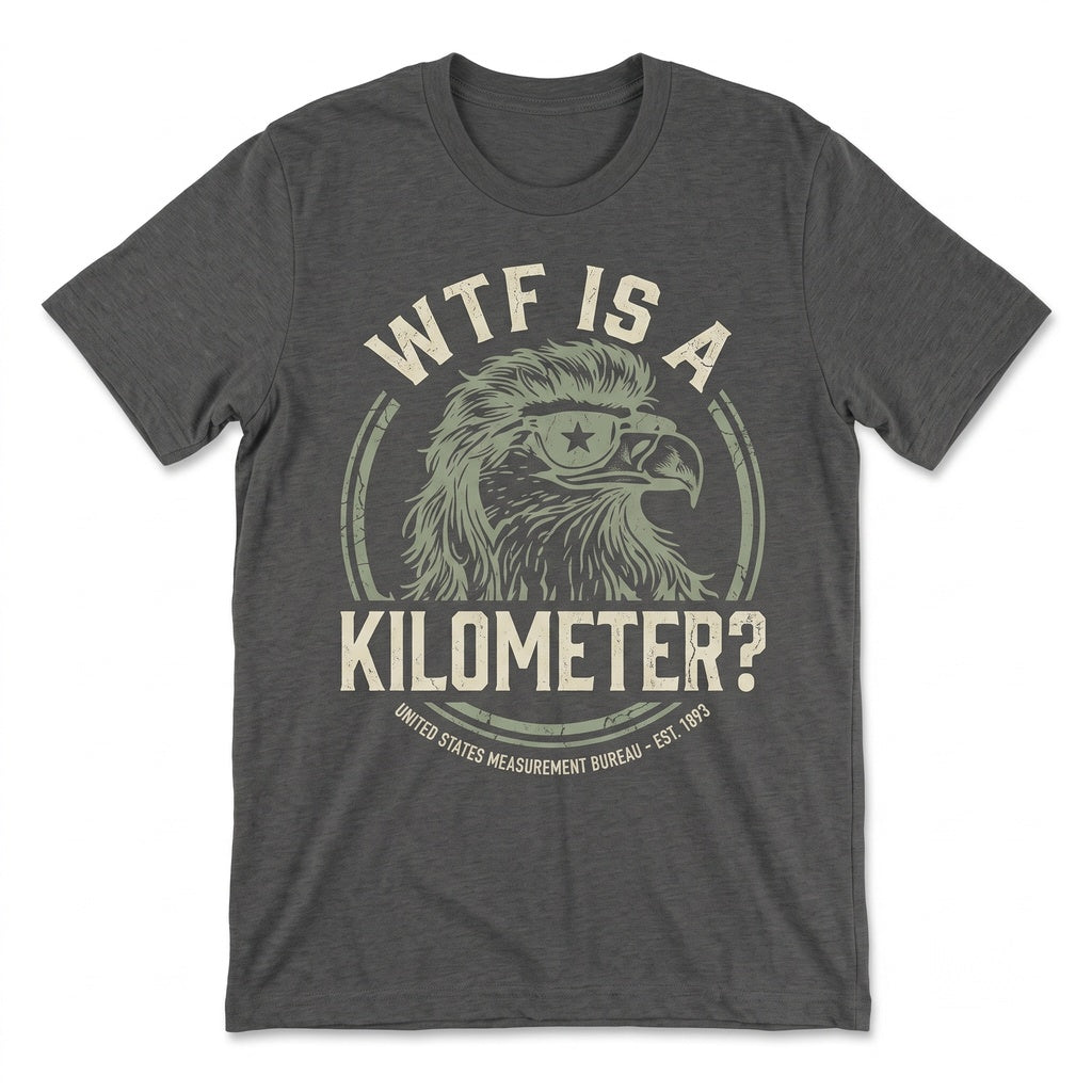 What Is A Kilometer Funny 4th Of July Patriotic American Meme Graphic Top Unisex TShirt